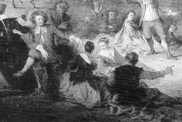 draw 2 Bonaventure de Bar, A Village Fair (detail), c. 1728, Paris, Musée du Louvre copy